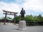 日本_大阪_大阪城豐臣秀吉公雕像