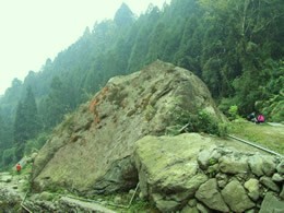 溪頭森林遊樂區巨石